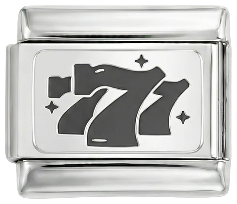 777 Black on Silver