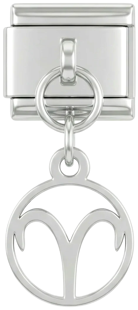 Aries Sign, on Silver