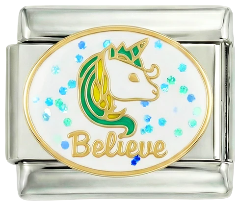 Believe Unicorn Silver