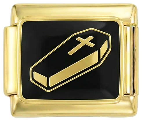 black cuffin, on gold