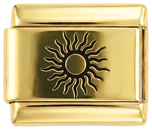 Black Dark Sun on Gold
