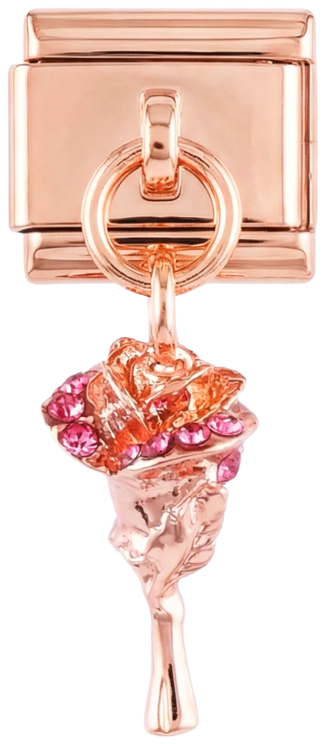 Bouquets of Flowers, on Rose Gold