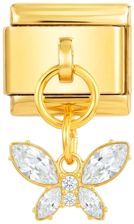Butterfly Hanging on Gold