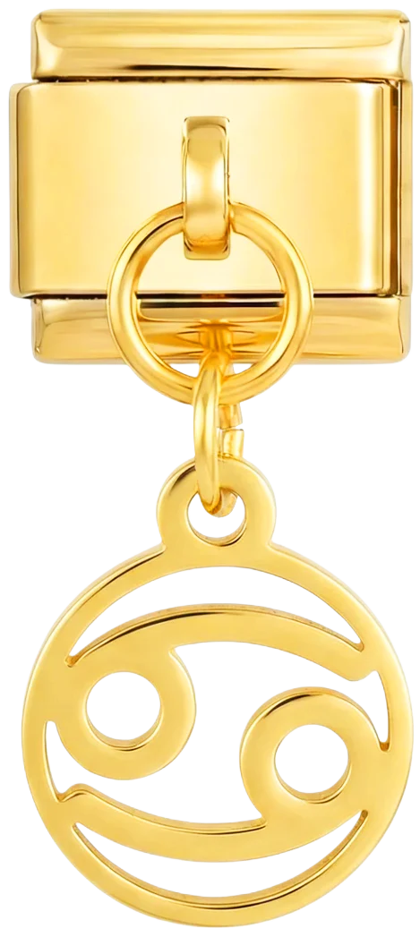 Cancer Sign Hanging on Gold