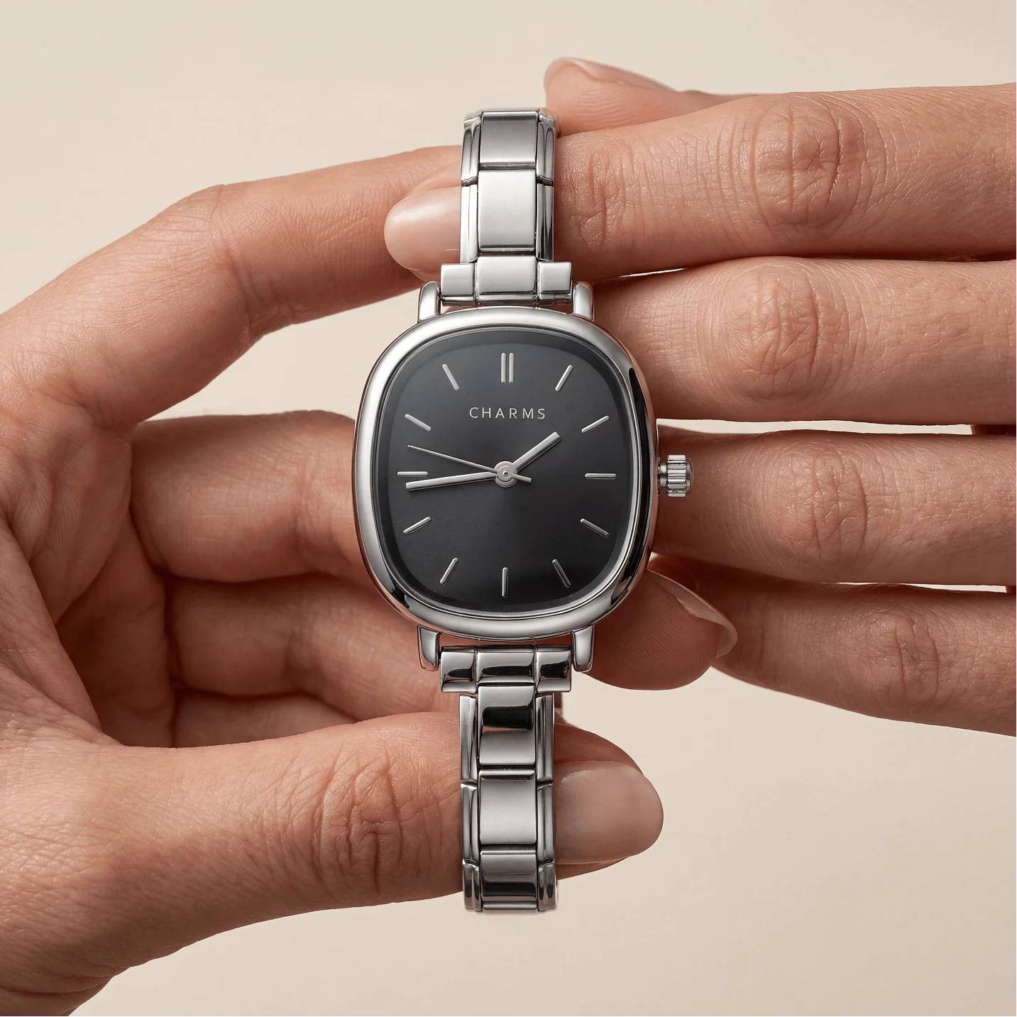 Capri Watch Silver – Black Dial Edition - Image 3