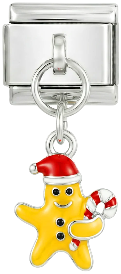 Christmas Gingerbread, on Silver