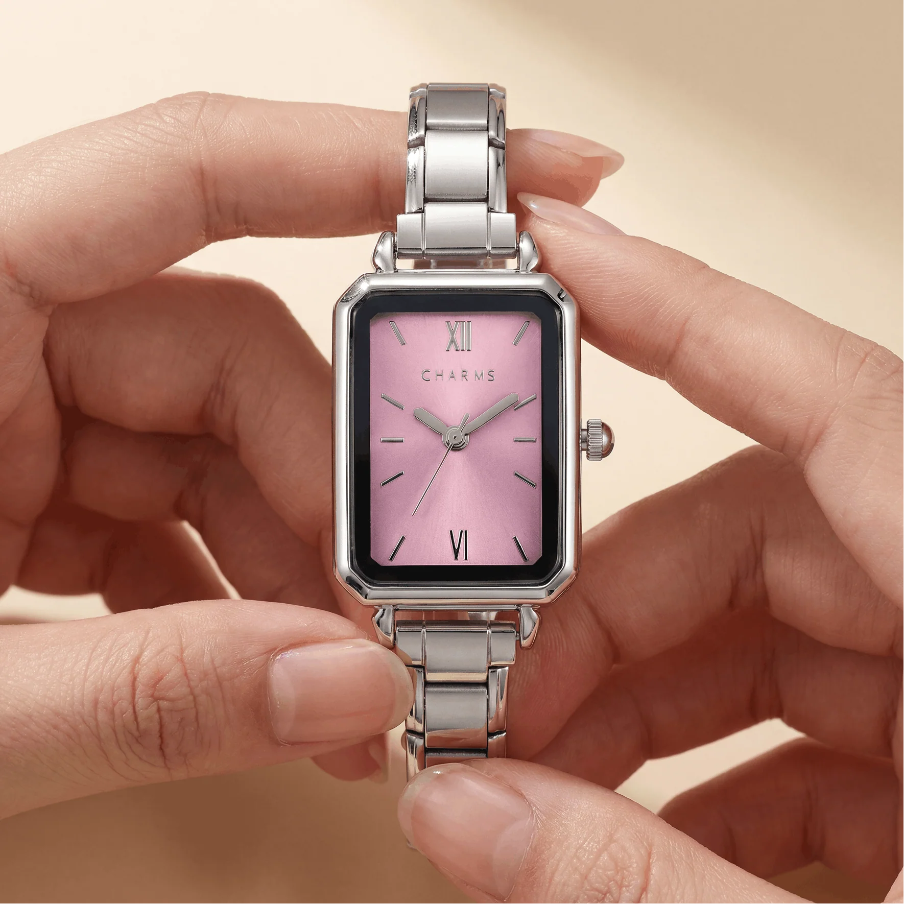 Como Watch Silver – Pink Dial Edition - Image 3