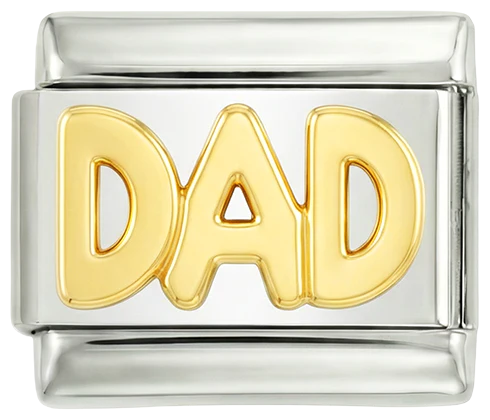 Dad in Gold, on Silver