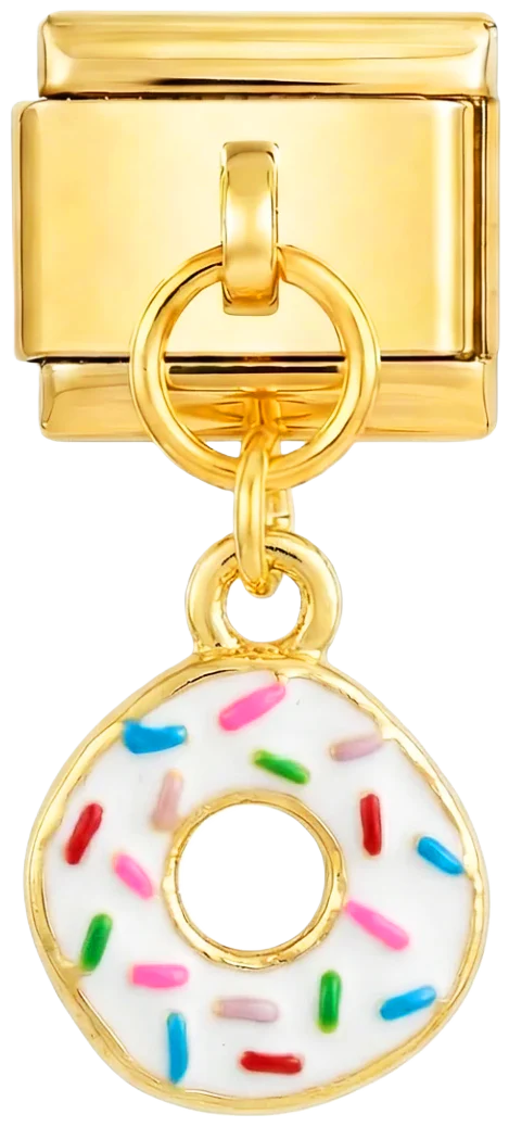 Hanging Donut on Gold
