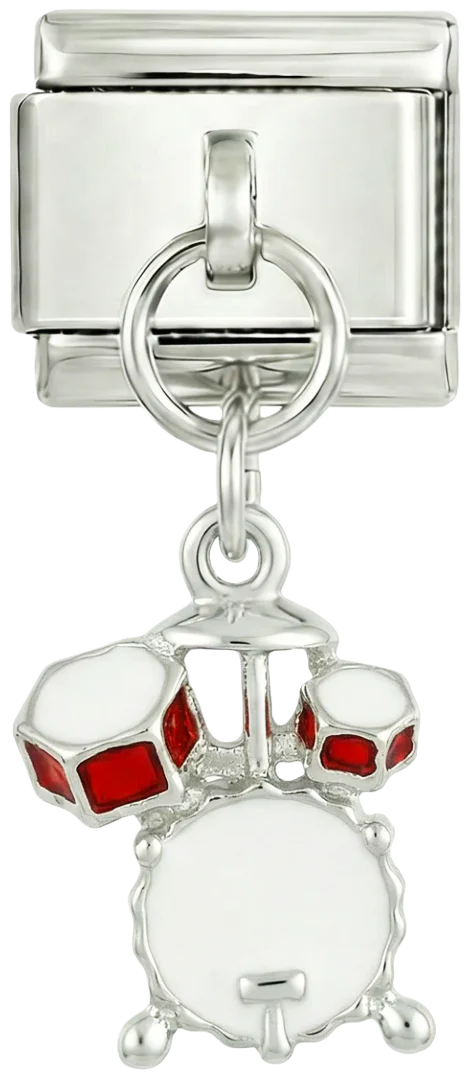 Drum Set, on Silver