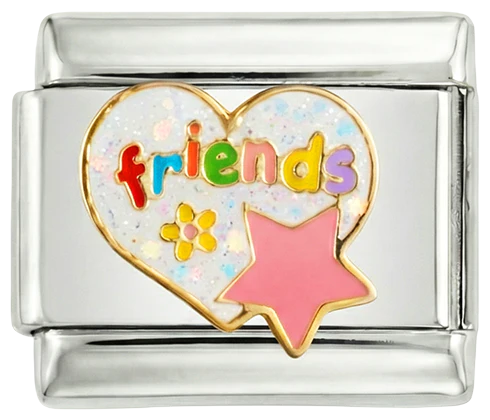 Friends Heart with Flower and Star
