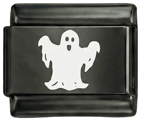 Ghost White on Black Charm