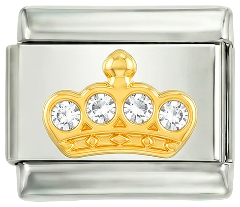 Gold Crown on Silver