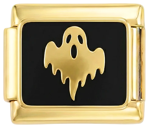 Golden Ghost on Black Plate on Gold