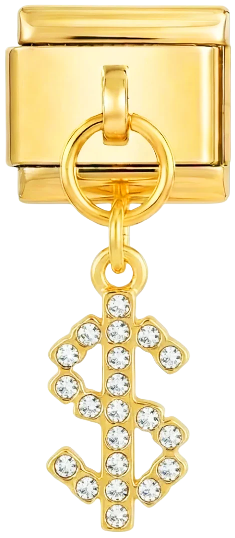 Hanging Dollar in Gold