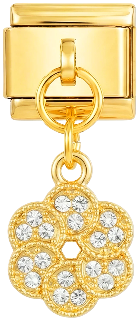 Hanging Flower, on Gold