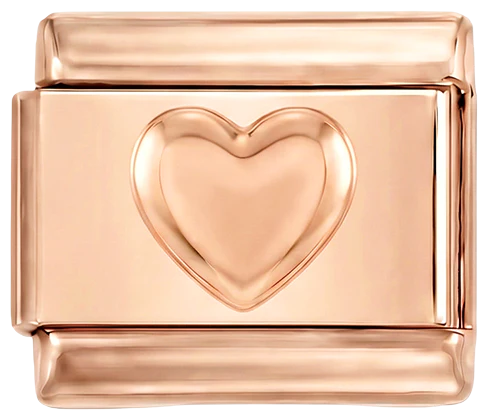 Heart, on Rose gold