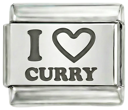 I Love Curry, in Black,