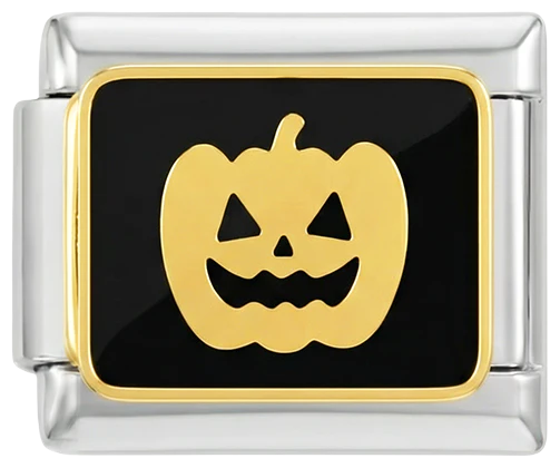 Jack O'Lantern Gold on Silver