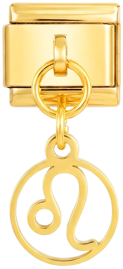 Leo Sign Hanging on Gold