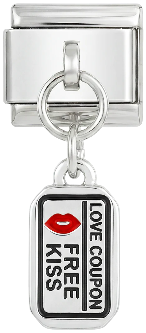 Love Coupon Hanging on Silver