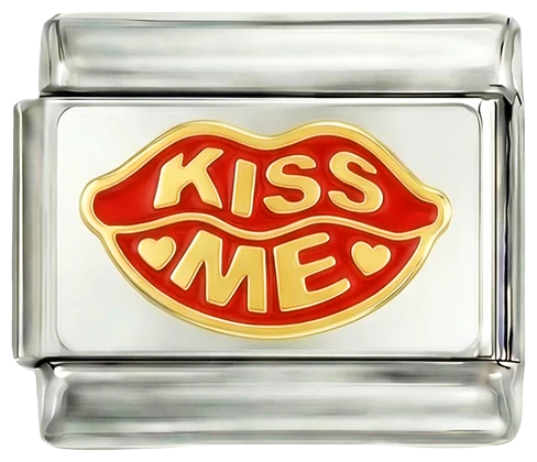 Red Lips, Kiss Me, on Silver