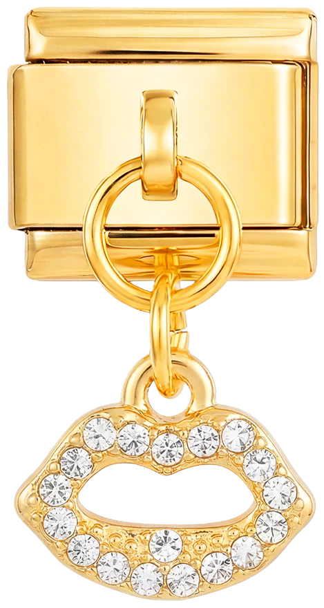 Mouth with Stones on Gold