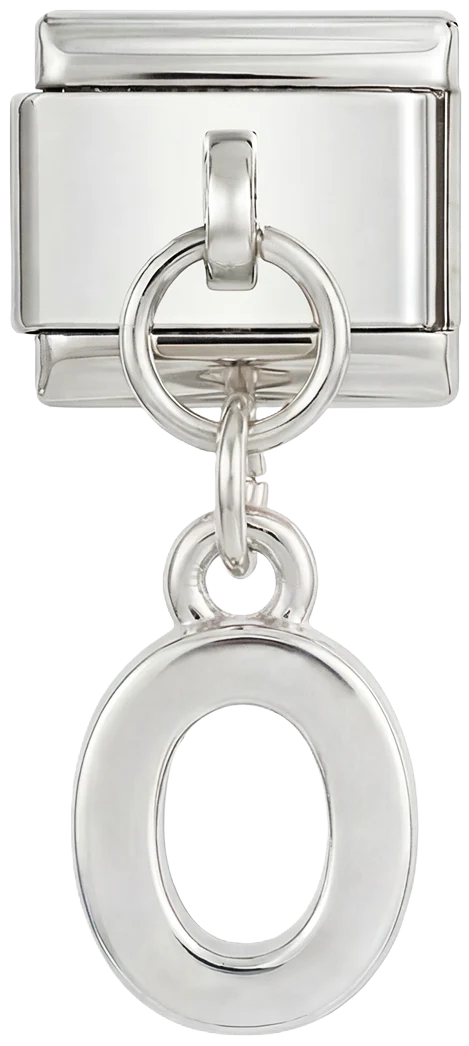Number 0, Hanging, on Silver