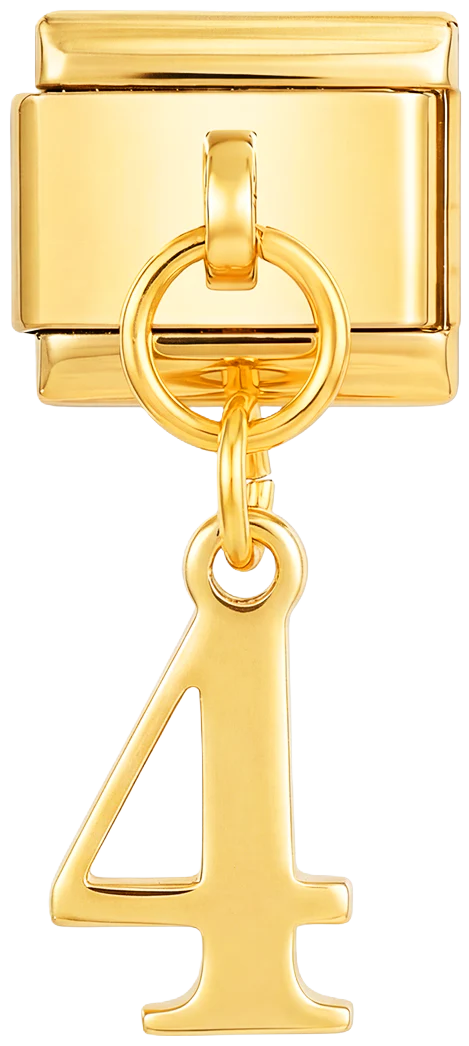 Number 4, Hanging, on Gold