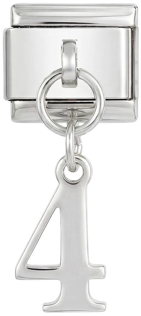 Number 4, Hanging, on Silver