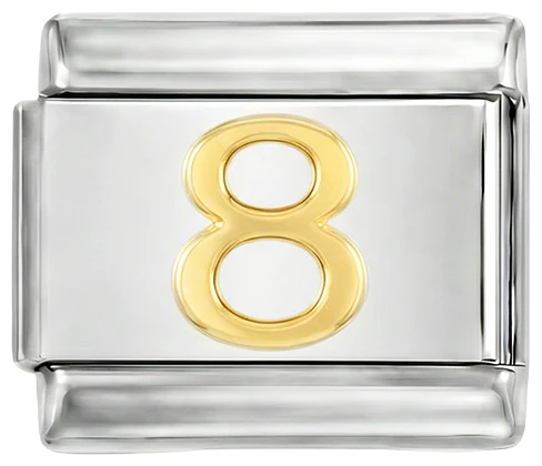 Number 8 on Silver