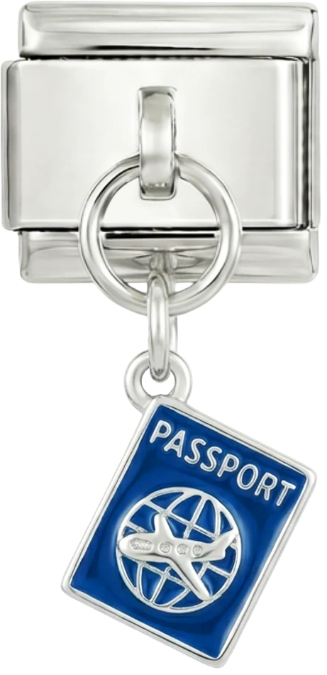 Blue Passport, on Silver