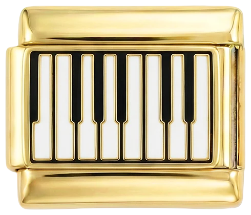 Piano on gold