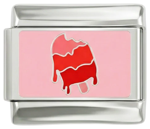 Pink and Red Melted Ice Cream