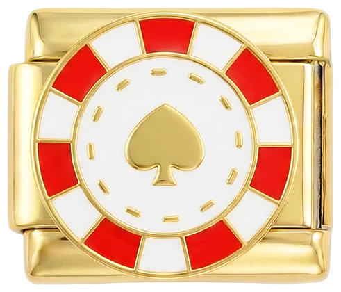 Poker Chip in gold