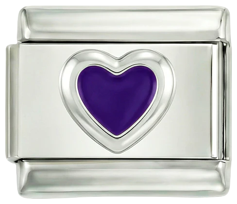 Purple Heart, on Silver
