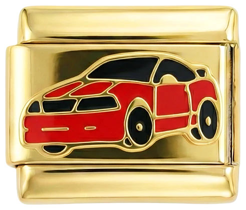 Red Sports Car, gold