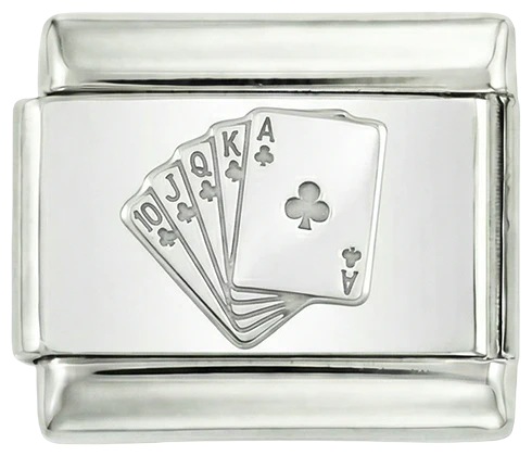 Royal Flush, on Silver