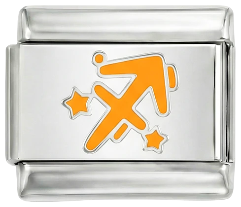Sagittarius orange, on Silver
