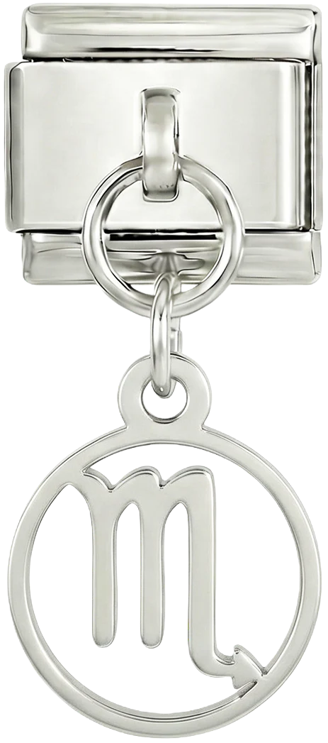 Scorpio Sign, on Silver
