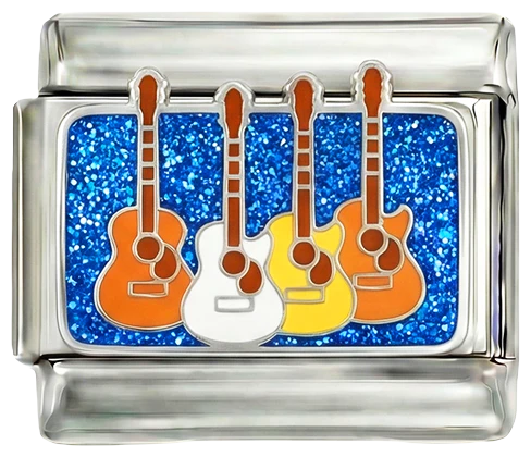 Several Guitars, on Silver