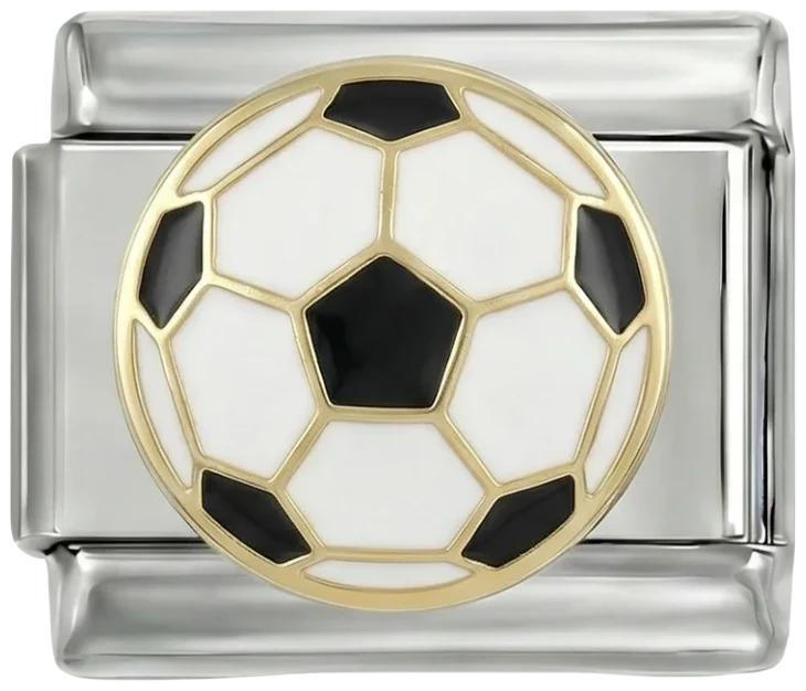 Soccer Ball, on Silver