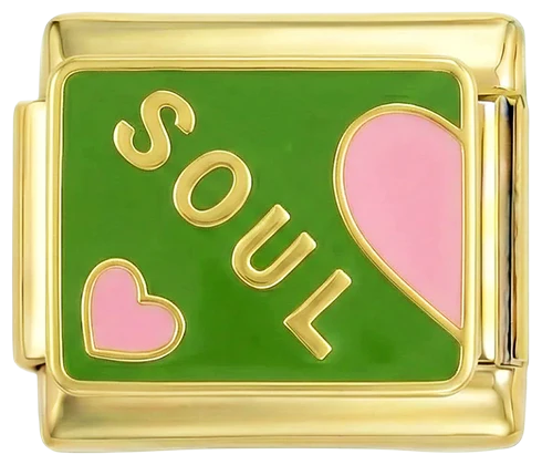 Soul with Small Heart on Gold