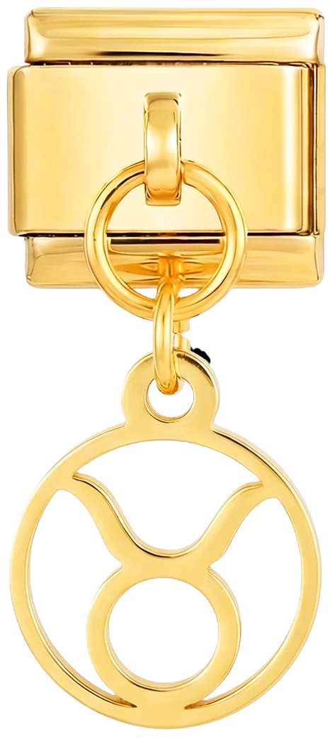 Taurus Sign Hanging on Gold