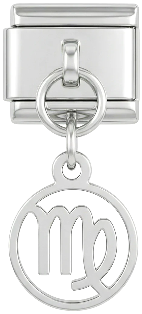 Virgo Sign, on Silver
