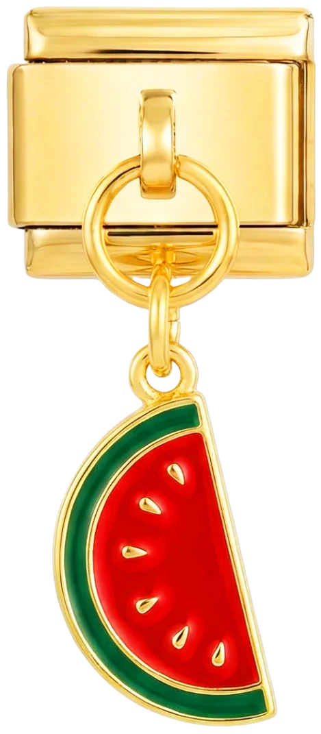 Watermelon Slice Hanging on Gold
